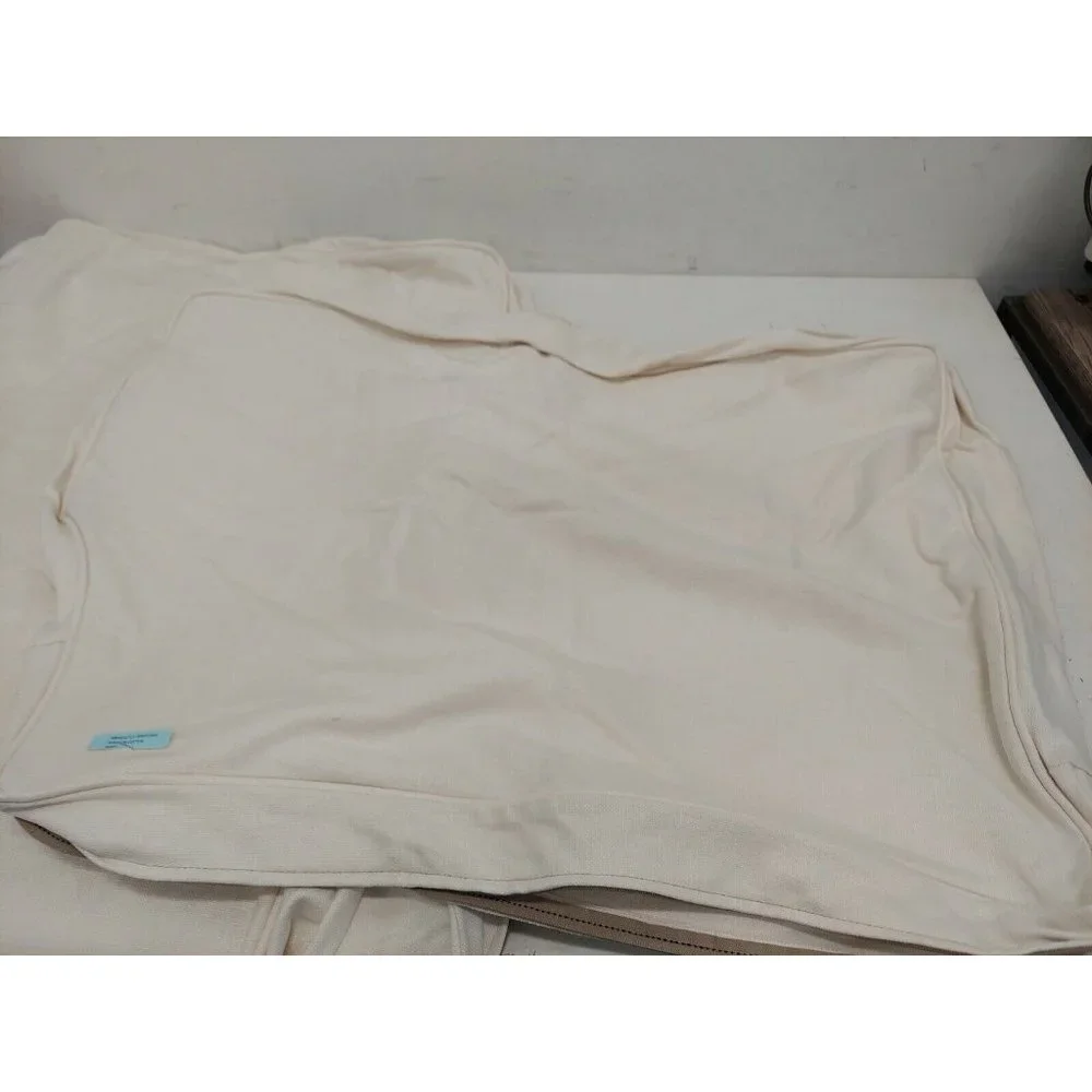 Pottery Barn- Comfort Roll Arm Loveseat Slipcover Box Washed Linen, Ivory, OPEN